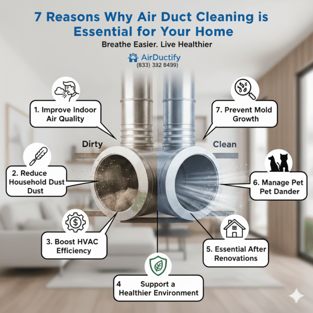 7 Reasons Why Air Duct Cleaning is Essential for Your Home